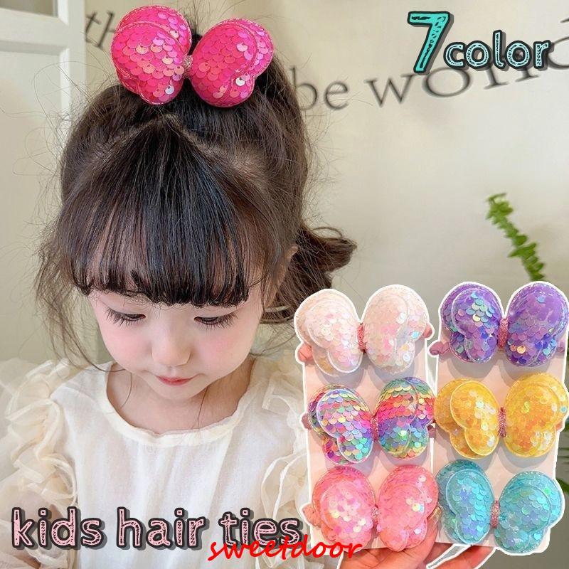 ヘアゴム キッズ ベビー 子供用 ヘアアクセサリー 髪ゴム バタフライ