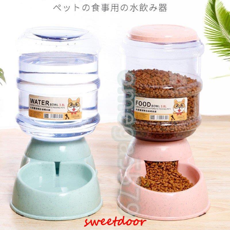 ペット用品 猫 犬用 自動給水器 給餌器 食器 水飲み フードキーパー
