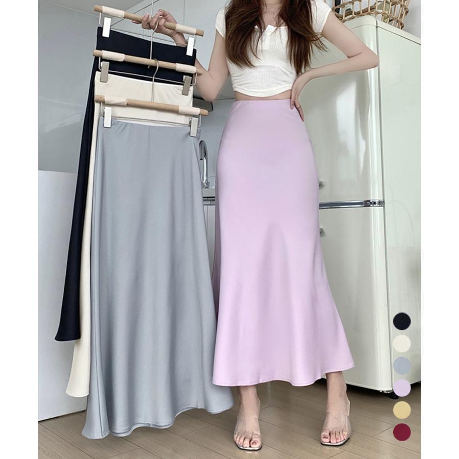 サテンマーメイドスカート ハイウエスト : SWEET DOOR - 通販 - Yahoo