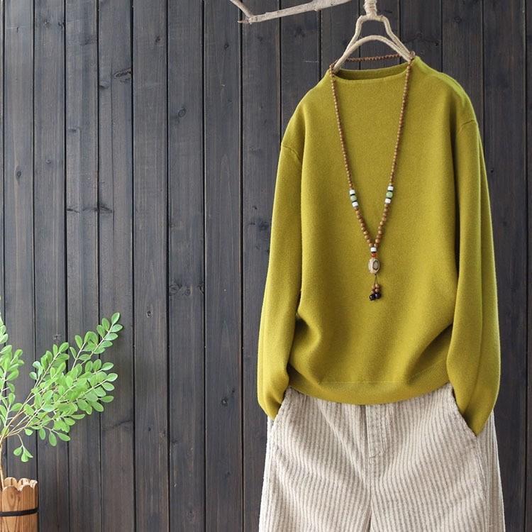 ニット セータ― レディース 40代 50代 秋 冬 秋冬 無地 ボトルネック