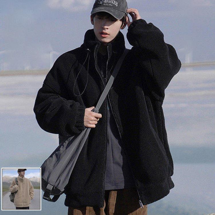 秋冬 メンズ ファーコート ボア ボアコート メンズ フリース ブルゾン