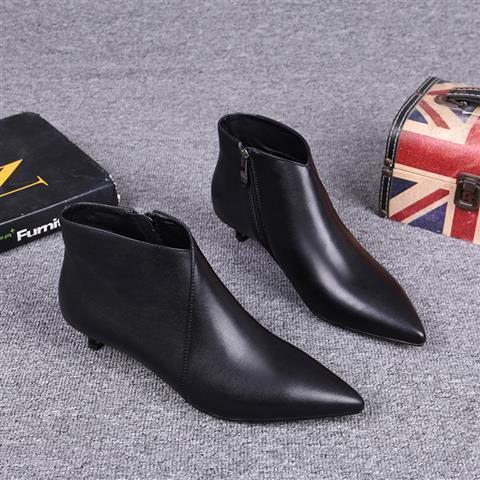 レディース ブーツ ポインテッドトゥ ストレッチ ブーティ ショート