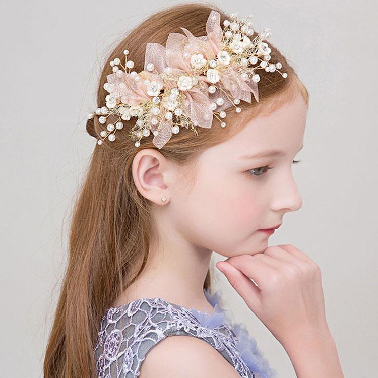 ヘッドドレス キッズ ヘアアクセサリー 子供 髪飾りフォーマル 結婚式