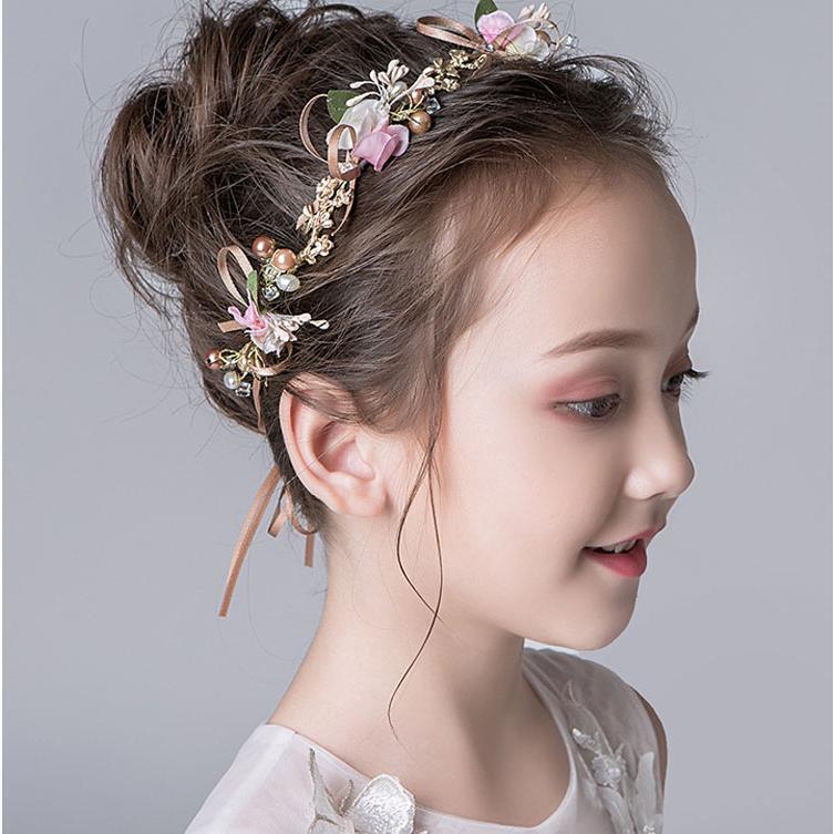 ヘッドドレス キッズ ヘアアクセサリー 子供 髪飾りフォーマル 結婚式