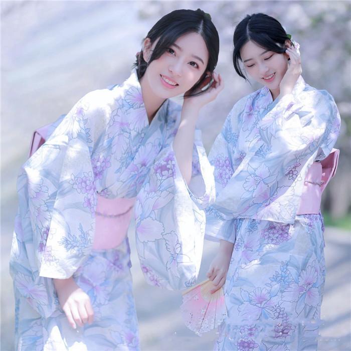 浴衣 レディース 花柄 和服 女性用 桜柄 コスチューム 可愛い 平織り 