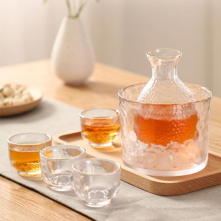 7点セット 酒器セット 冷酒器 ガラス製 徳利 杯 おちょこ 冷酒グラス