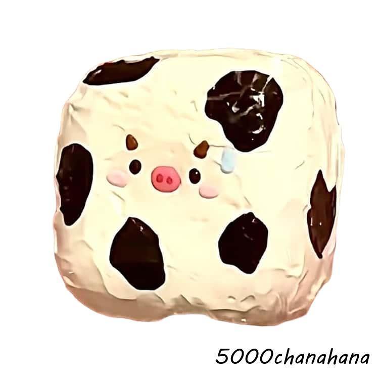 スクイーズ もちもち 袋のまま のびる ストレス解消 かわいい カウ柄