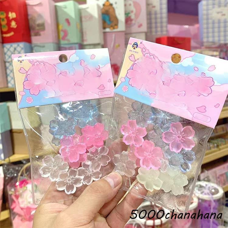 蓄光桜スクイーズ ぷくぷく スクイーズ ぷにぷに ミニスクイーズ