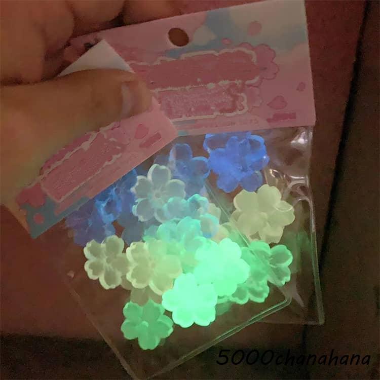 蓄光桜スクイーズ ぷくぷく スクイーズ ぷにぷに ミニスクイーズ