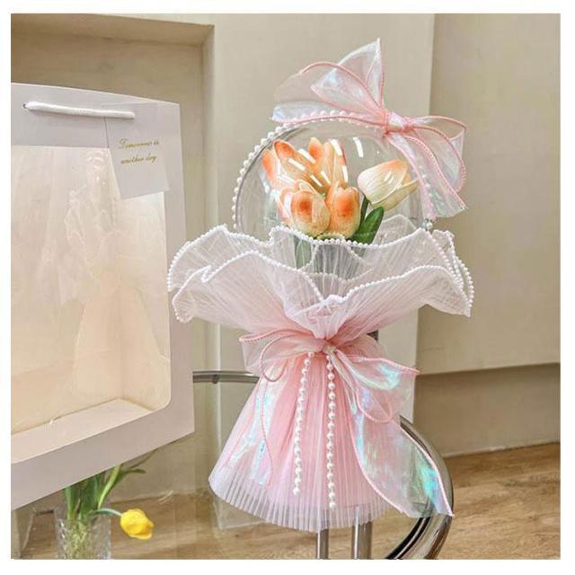 母の日 花束 バルーン バルーンブーケ フラワー ブーケ チューリップ