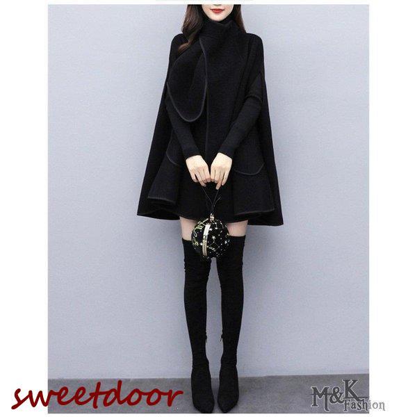 ポンチョコート レディース コート ポンチョ マント ケープ