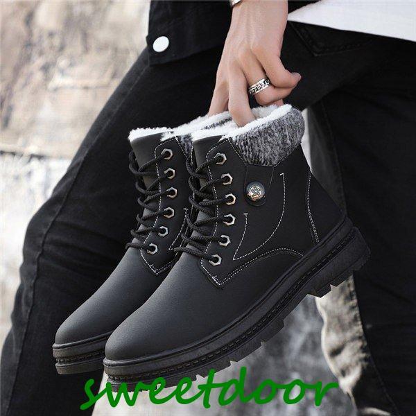 ムートンブーツ メンズ ショートブーツ メンズブーツ 靴 スノー