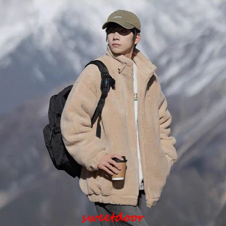 秋冬 メンズ ファーコート ボア ボアコート メンズ フリース ブルゾン