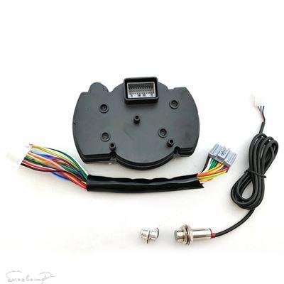 互換品 KOSO RX2N用 スピード計バイクメートル LCD デジタルダッシュボードランニング距離計 7 色バックライト MOTO 器械_3