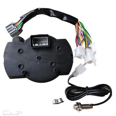 互換品 KOSO RX2N用 スピード計バイクメートル LCD デジタルダッシュボードランニング距離計 7 色バックライト MOTO 器械_5