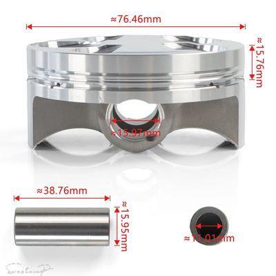 互換品 ヤマハ 77MMスタンダードボアシリンダー/ピストンリングセット5XC-11311-20-00 2001-2013 WR250F YZ250F用バイクアクセサリーパーツ