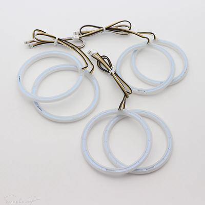 互換品 アルファロメオ ブレラスパイダー159 2005-2011用 スイッチバック 超高輝度 デイランニング用デュアルカラーDRL コットンLEDエンジェルアイハロ_6