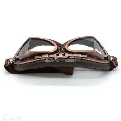 互換品 ビンテージレザー バイクゴーグル パイロット バイク用 レトロ