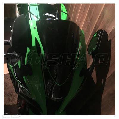 互換品 ZX10R ZX-10R ZX 10R用バイクダブルバブルウインドシールドウインドス カワサキ 2016年 2017年 2018年 2019年 2020年_8