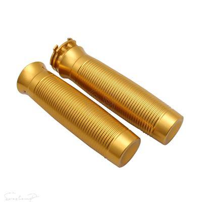 互換品 ハーレー ゴールド1インチ 25MM グリップ+フットレスト フットペグ ペダル シフトペグ ハーレー用ツーリングスポーツスター883 XL ダイナソフテ_7