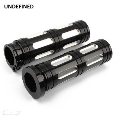互換品 ハーレー 1インチ 25MM バイクハンドルグリップ CNC ハンドルバーグリップ ハーレー スポーツスター XL 1200 883 ダイナ ソフテイル ファットボ_4