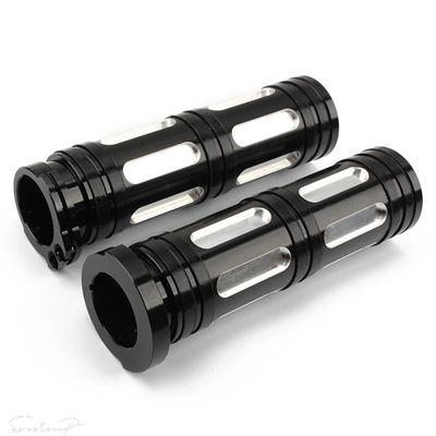 互換品 ハーレー 1インチ 25MM バイクハンドルグリップ CNC ハンドルバーグリップ ハーレー スポーツスター XL 1200 883 ダイナ ソフテイル ファットボ_7