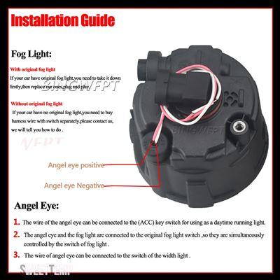互換品 LEDフォグランプエンジェルアイDRLホワイト12V 2008年2009年2010年2011年2012年2013年2014年用 日産 Z51 車H11 ムラーノII_3