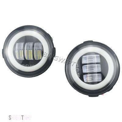 互換品 LEDフォグランプエンジェルアイDRLホワイト12V 2008年2009年2010年2011年2012年2013年2014年用 日産 Z51 車H11 ムラーノII_5