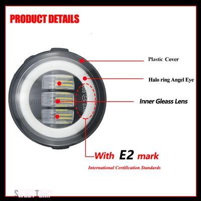 互換品 フォグランプ 車用 LEDレンズ デイタイムランニングランプ 30W 12V 2013 2個セット DRL シート アルハンブラ 2010年 2011年 2012年_2