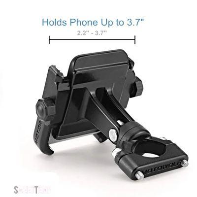 互換品 カワサキ Z250 Z300 Z800 Z1000 ニンジャ 400 ヴェルシス 650用 バイク用携帯電話ホルダー スタンド回転式 ハンドルバー設置_3