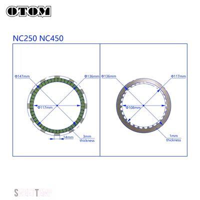 互換品 ZONGSHEN クラッチフリクションプレートディスクセット NC250 NC450 KAYO T6 BSE RX3 AVANTIS エンデューロバイク 二輪エンジンアクセサリー用_3
