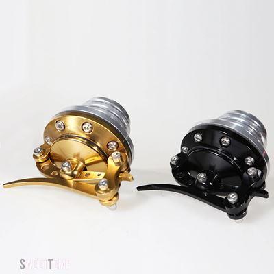 互換品 BMW R NINE T SCRAMBLER PURE URBAN G S RACER バイク用 ブラックゴールド クイックリリース燃料ガスタンクオイルキャップ 2014-2019年_4