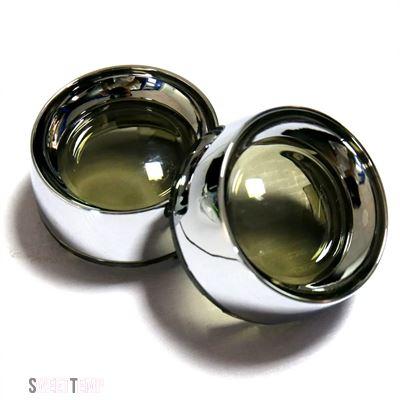 ブランド登録なし - 取り替えっこ品 スモークウィンカーレンズ メタルトリムリングバイザー ダイナツーリングストリートグライドソフテイルスポーツスター883 ハーレー 1有りの実