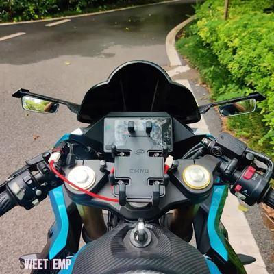 互換品 カワサキ ZX-14R ZX14R ZX 14 R用 汎用 バイク可変式サイドウイングスポイラーフェアリング バックミラー付き_6
