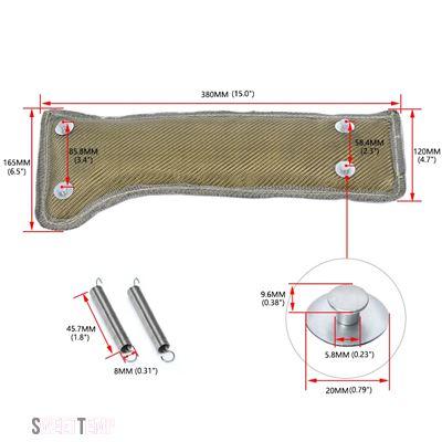 互換品 ターボ用ヒートシールド スバル 02-13-WRX 04-18-STI 04-11 05