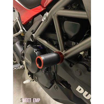 互換品 ドゥカティ モンスター 696 795 796 1100 ハイパーモタード 821 バイク用 転倒防止フレームスライダー フェアリングガード クラッシュパッドプロ
