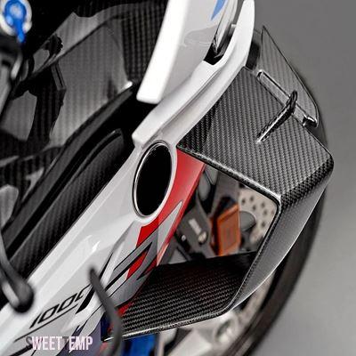 互換品 BMW バイク固定風ウィングフロント空力ウィングレットカーボンフェアリング S1000RR M1000RR S1000 RR 2019-2023
