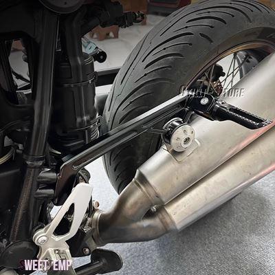 互換品 BMW バイクリアピリオンシート用フットレスト フットペグレスト