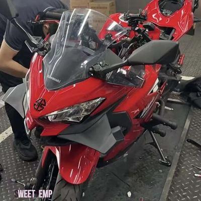 互換品 カワサキ ニンジャ 400 ニンジャ400 2018 2019 2020 2021 2022 2023 バイク用エアロウィングレット ウィングフェアリング ウィンドシールドスポ_7