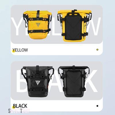 互換品 8L バイク燃料タンクバッグセット オイルタンクバッグ ツーリング用バックパック モトクロス用 汎用 ベース付き アウトドア用パック_10