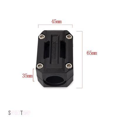 互換品 バイク用バンパーエンジンガード保護ブロック 優れた 22/25/28MMクラッシュバー 汎用 車両用ブラック_7