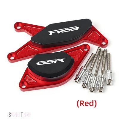 互換品 スズキ GSR750 GSR600 GSR400 GSR 400 600 750用 CNCエンジンガードプロテクタークラッシュパッドスライダー転倒防止アクセサリー_5