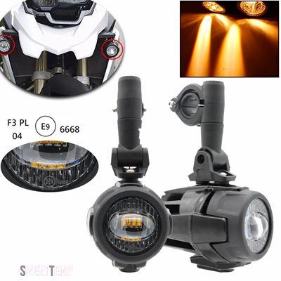 互換品 ホンダ 100W バイク用ヘッドライトフォグランプ LED 補助ドライビングライト スポットライトヘッドライト アンバーホワイト BMW R1200GS スズキ