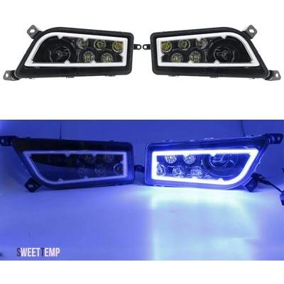 互換品 ヤマハ 2014年2016年式ポラリスRZR 900 S RZR XP 1000用LED H4ヘッドライト ターボオレンジ UTV ATV用LEDヘッドライト