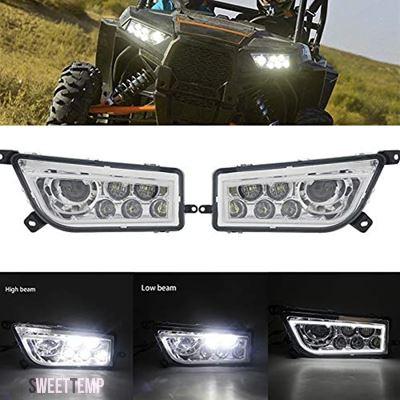 互換品 ヤマハ 2014年2016年式ポラリスRZR 900 S RZR XP 1000用LED H4ヘッドライト ターボオレンジ UTV ATV用LEDヘッドライト