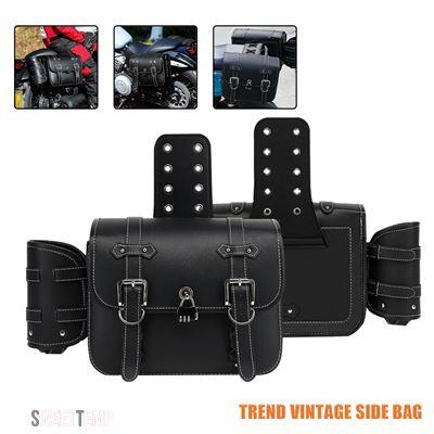 互換品 二輪サドルバッグサイドストレージラゲッジバッグフォークツールポーチ ホンダ スズキ カワサキ ヤマハ用汎用 バイク_9