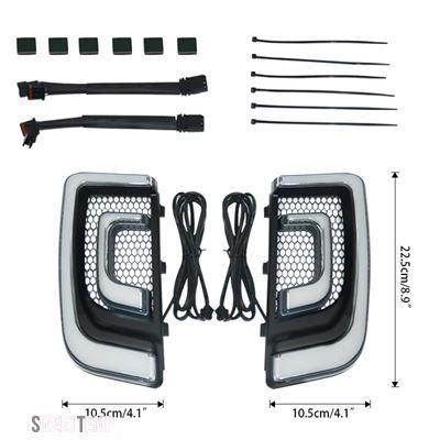 互換品 ハーレー ダビッドソン ダブルC型LEDレッグロワーフェアリングライト ツーリングストリートロードグライドロードキングFLHRSE FLHXSE 2014-2024