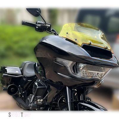 互換品 ハーレー ダビッドソン アクセサリー 9"ウェーブフロントガラス カラフルフロントスクリーン ツーリング CVO 121 117 ロードグライドST FLTRXSE_9