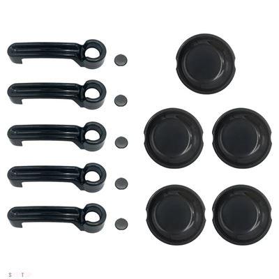 互換品 カーアクセサリー ABS 外装ドアハンドル 装飾カバー