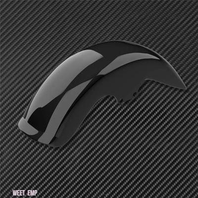 互換品 ハーレー ダビッドソン フロントフェンダー用マッドガードカバー 光沢ブラックABSプラスチック製 ソフテイルファットボーイFLSTFB FLSTF 2006年